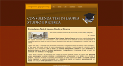 Desktop Screenshot of consulenzatesidilaurea.com