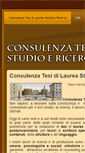 Mobile Screenshot of consulenzatesidilaurea.com