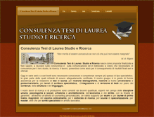 Tablet Screenshot of consulenzatesidilaurea.com